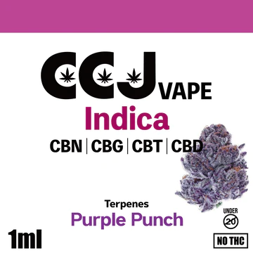 1.0ml: CCJ Vape Indica Purple Punch