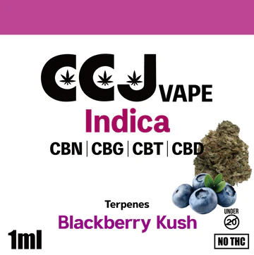 1.0ml: CCJ Vape Indica Blackberry Kush